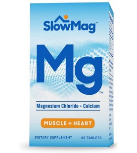 SlowMag Mg Muscle + Heart Magnesium Chloride, 60 Count