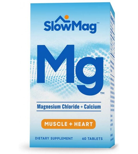 SlowMag Mg Muscle + Heart Magnesium Chloride, 60 Count