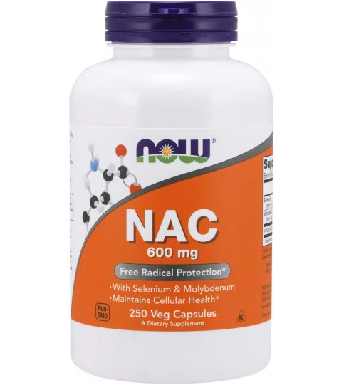 NOW Foods Supplements, NAC 600 mg, 250 Veg Capsules