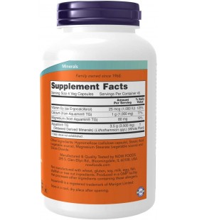 NOW Supplements, Red Mineral Algae Plus Vitamin D-2, 180 Capsules