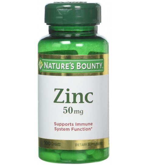 Nature's Bounty Zinc 50 mg 100 capsules