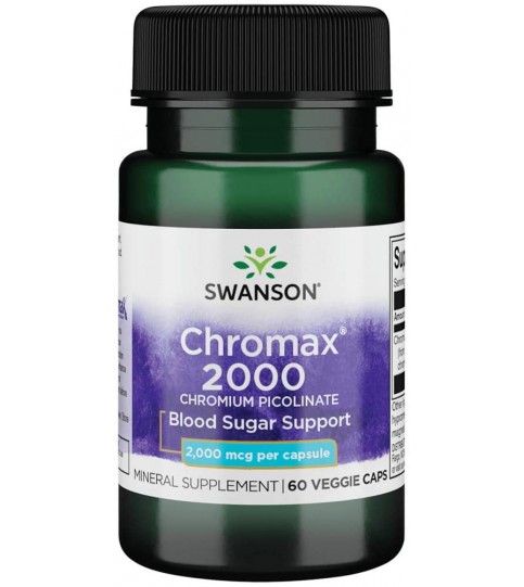 Swanson Chromax 2000 mcg 60 Veg Capsules