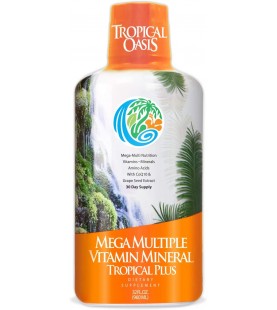 Tropical Oasis Mega Plus - Liquid Multivitamin Supplement - 32oz