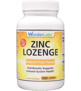 Zinc Lozenges with Vitamin C - Fruit Flavored, 30mg - 100 Lozenges