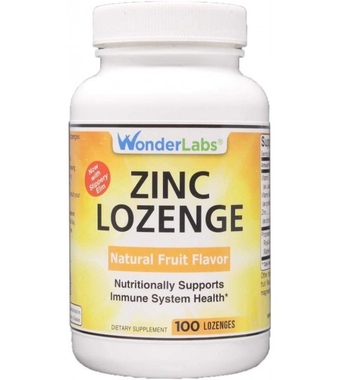 Zinc Lozenges with Vitamin C - Fruit Flavored, 30mg - 100 Lozenges