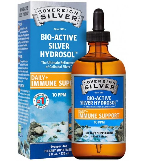 Sovereign Silver Bio-Active Silver Hydrosol  - 10 ppm, 8oz