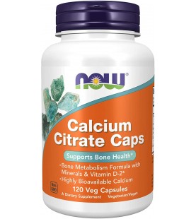 NOW Supplements, Calcium Citrate, 120 Veg Capsules