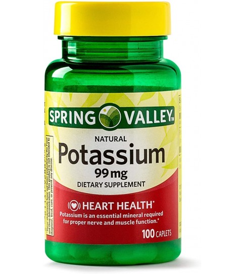 Spring Valley Potassium 99 mg from Potassium Gluconate - 100 Count