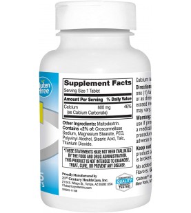 21st Century Calcium Supplement, 600 mg, 75 Count