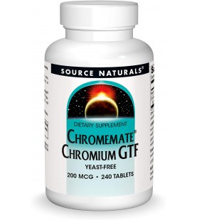 Source Naturals ChromeMate Chromium GTF 200 mcg - 240 Tablets