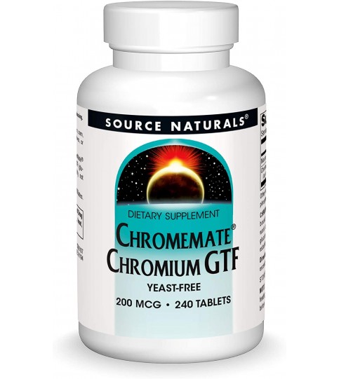 Source Naturals ChromeMate Chromium GTF 200 mcg - 240 Tablets