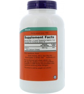 NOW Supplements, Calcium Citrate Powder, 8-Ounce