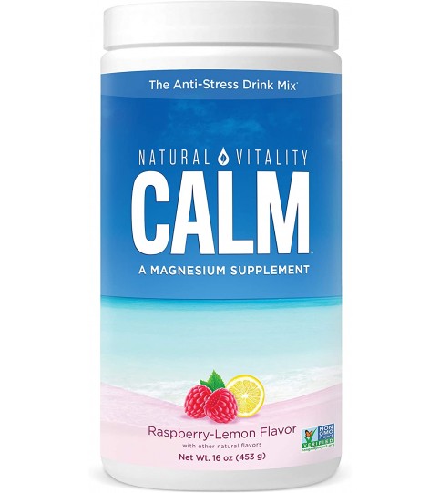 Natural Vitality Calm #1 Selling Magnesium Citrate Supplement, 16 oz 113 Servings