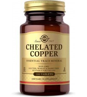 Solgar – Chelated Copper, 100 Tablets