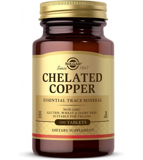 Solgar – Chelated Copper, 100 Tablets