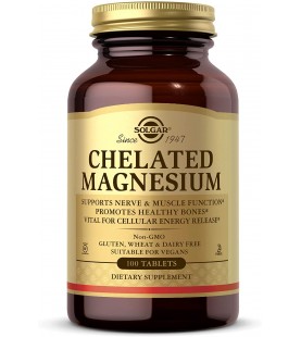 Solgar – Chelated Magnesium, 100 Tablets