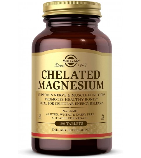 Solgar – Chelated Magnesium, 100 Tablets