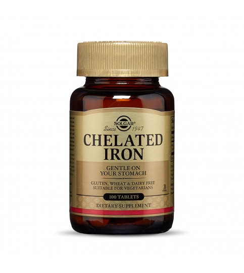 Solgar – Chelated Iron, 100 Tablets