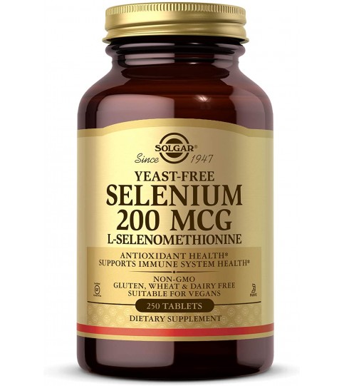 Solgar Yeast-Free Selenium 200 mcg, 250 Tablets