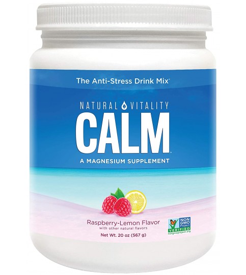 Natural Vitality Calm, Raspberry Lemon - 20 ounce