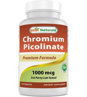 Best Naturals Chromium Picolinate 1000 mcg 120 Tablets