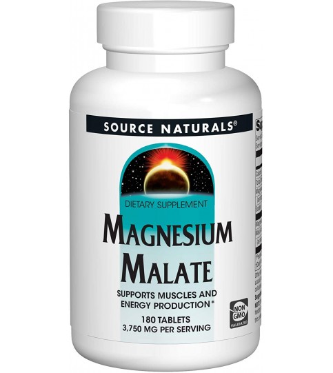 Source Naturals Magnesium Malate - 3750mg - 180 Tablets