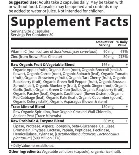 Garden of Life Vitamin Code Raw Zinc, 30mg, 60 Capsules