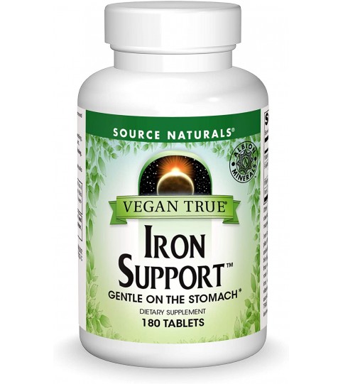 Source Naturals Vegan True Iron Support - 180 Tablets