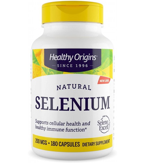 Healthy Origins Selenium Seleno Excel No Fillers 200 MCG, 180 Count