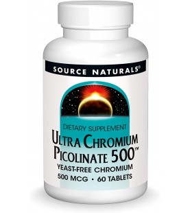 Source Naturals Ultra Chromium Picolinate 500 mcg - 60 Tablets