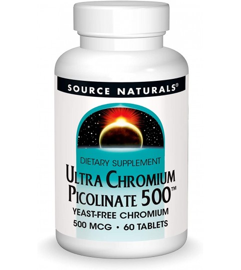 Source Naturals Ultra Chromium Picolinate 500 mcg - 60 Tablets