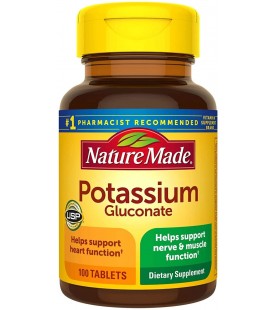 Nature Made Potassium Gluconate 550mg, 100 tablets