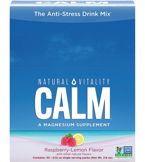 Natural Vitality Natural Calm Anti Stress Drink 30 count Raspberry Lemon