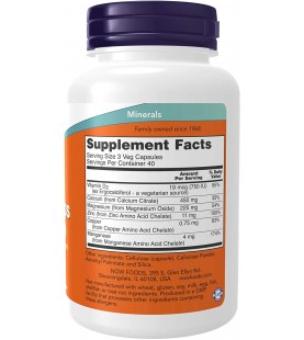 NOW Supplements, Calcium Citrate, 120 Veg Capsules