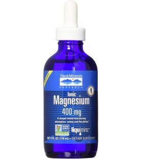 Trace Minerals Liquid Ionic Magnesium, 400 mg, 4 Ounce