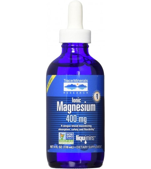 Trace Minerals Liquid Ionic Magnesium, 400 mg, 4 Ounce