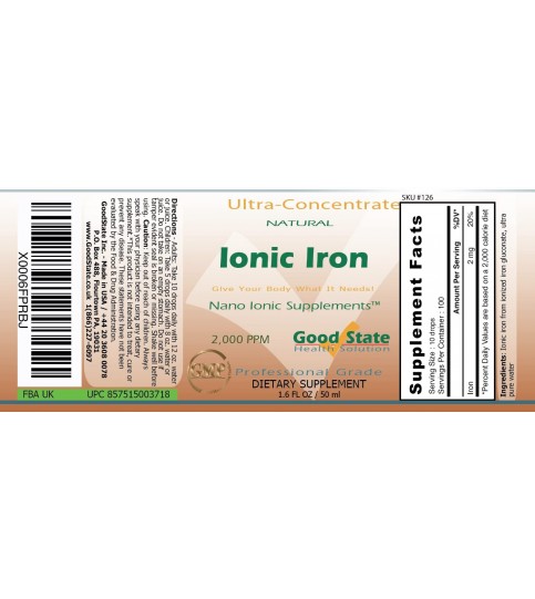 Good State Liquid Ionic Iron Ultra Concentrate - 1,6 Oz