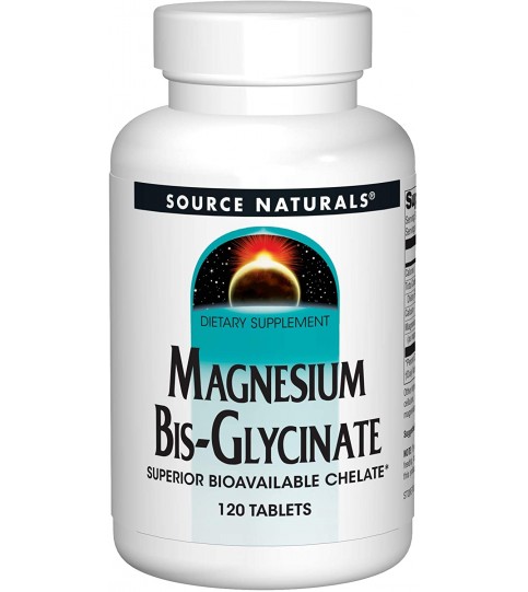 Source Naturals Magnesium Bis-Glycinate - 120 Tablets