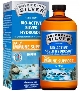 Sovereign Silver Bio-Active Silver Hydrosol - 10 ppm, 32oz (946mL)