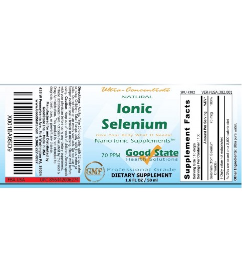 Good State Liquid Ionic Selenium Ultra Concentrate, 70 mcg