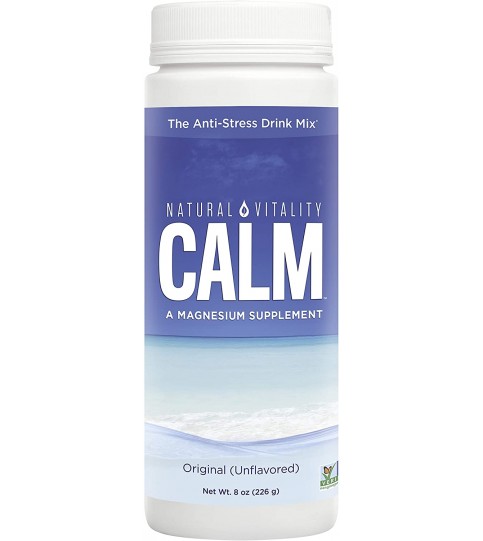 Natural Vitality Calm, Magnesium Citrate Supplement, Unflavored - 8 Ounce