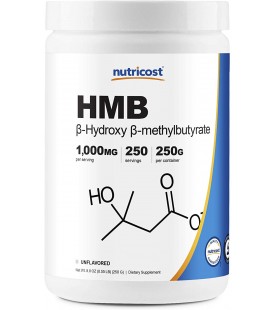 Nutricost HMB Powder (Beta-Hydroxy Beta-Methylbutyrate) 250 Grams