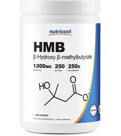 Nutricost HMB Powder (Beta-Hydroxy Beta-Methylbutyrate) 250 Grams