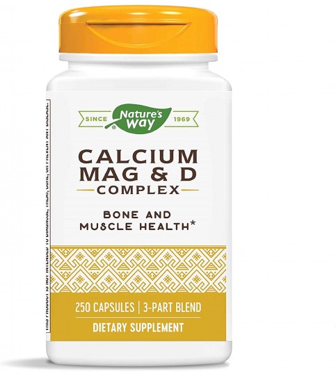 Nature's Way Calcium, Magnesium and Vitamin D, 250 Capsules