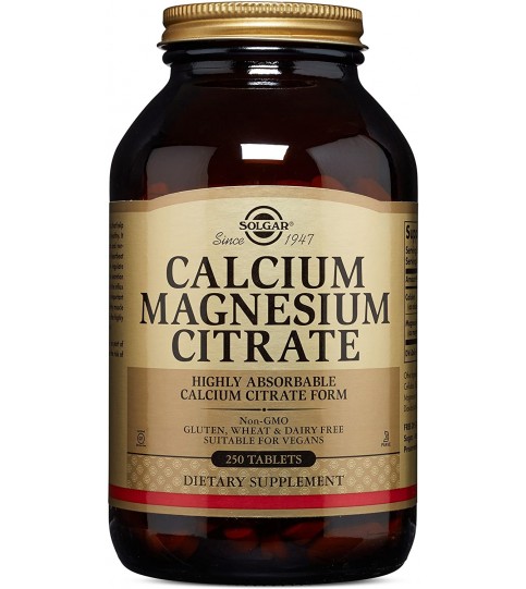 Solgar – Calcium Magnesium Citrate, 250 Tablets