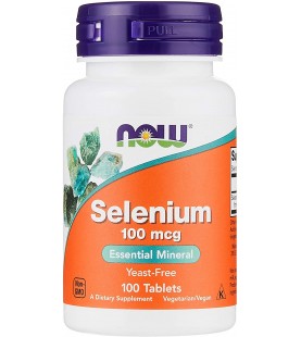 NOW Supplements, Selenium 100 mcg, 100 Tablets