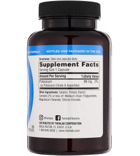 Twinlab Potassium Supplement Caps - 99 mg - (180 Caps)