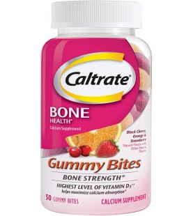 Caltrate Gummy Bites, 50 Count, 500 mg