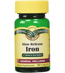 Spring Valley Slow Release Iron, 30 Tablets