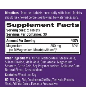 Natrol High Absorption Magnesium Chew Tablets, 60 Count